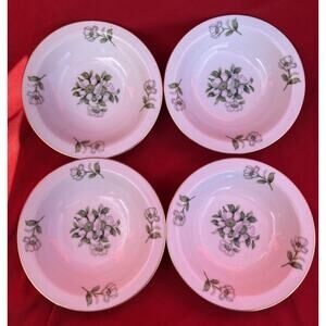 Puritan Janet Flower Small Bowls 5.5" Vintage China - Made in Japan